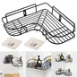 Kitchen Organiser Corner Shelf - Wall Mount Stainless Steel Storage Rack ( Pack of 1 )