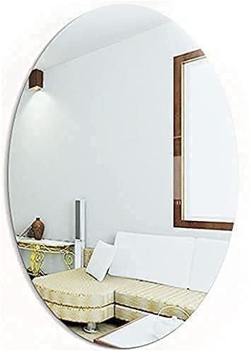 Oval shape mirror sticker(Pack of 2)