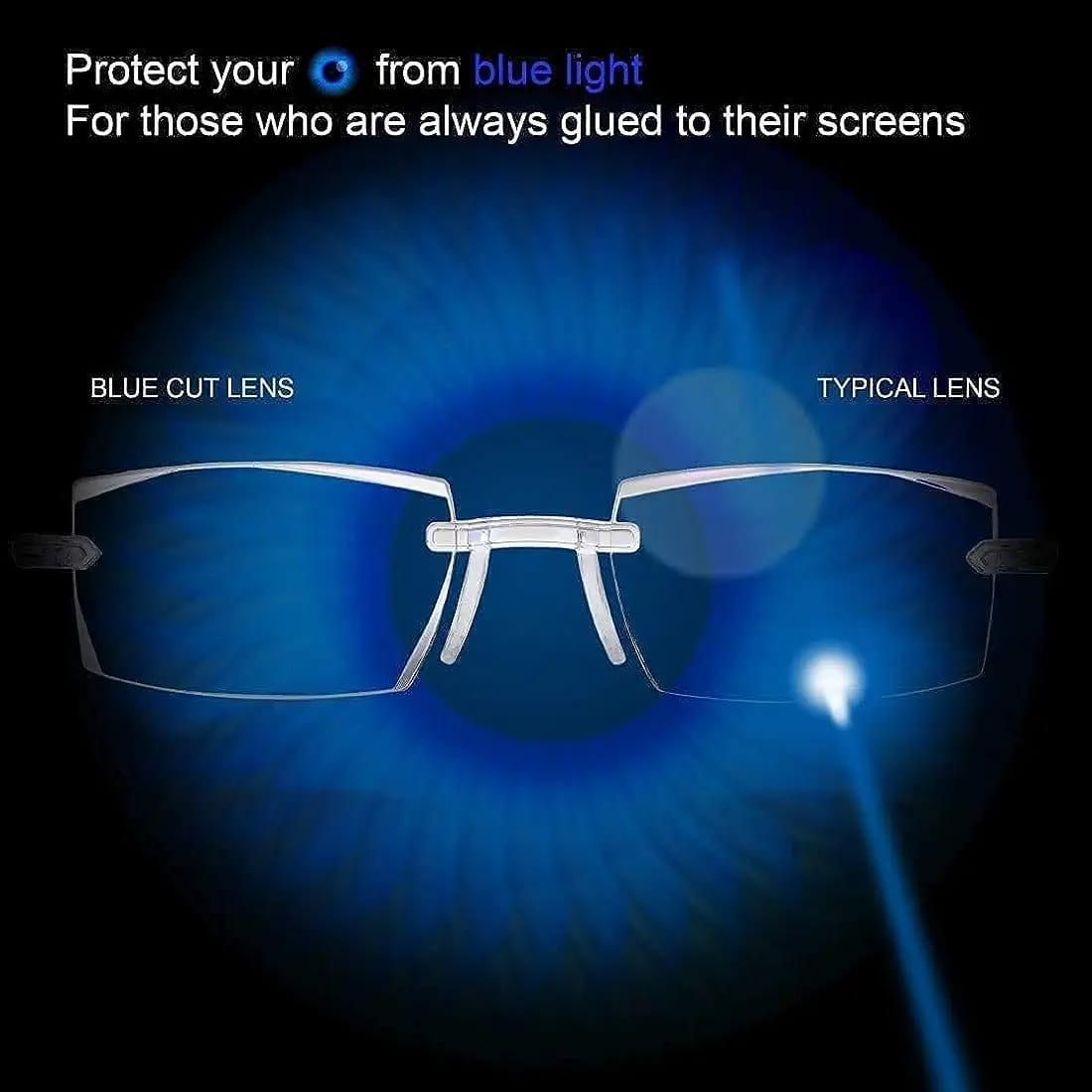 Power Anti-blue Progressive Far And Near Dual-Use Reading +2.5 Glasses