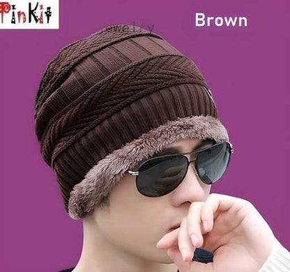 Woolen Unisex Beanie Cap For Winter