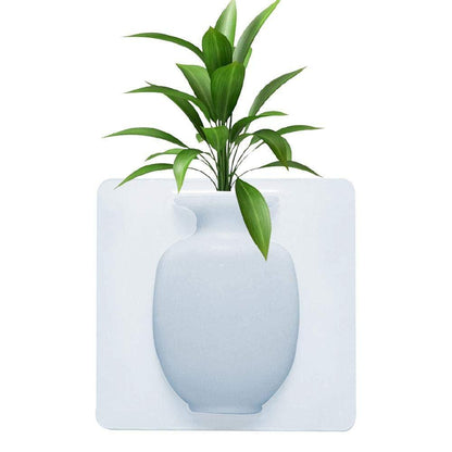 Silicone Vase-Wall Mounted Removable Silicone Sticky Vase